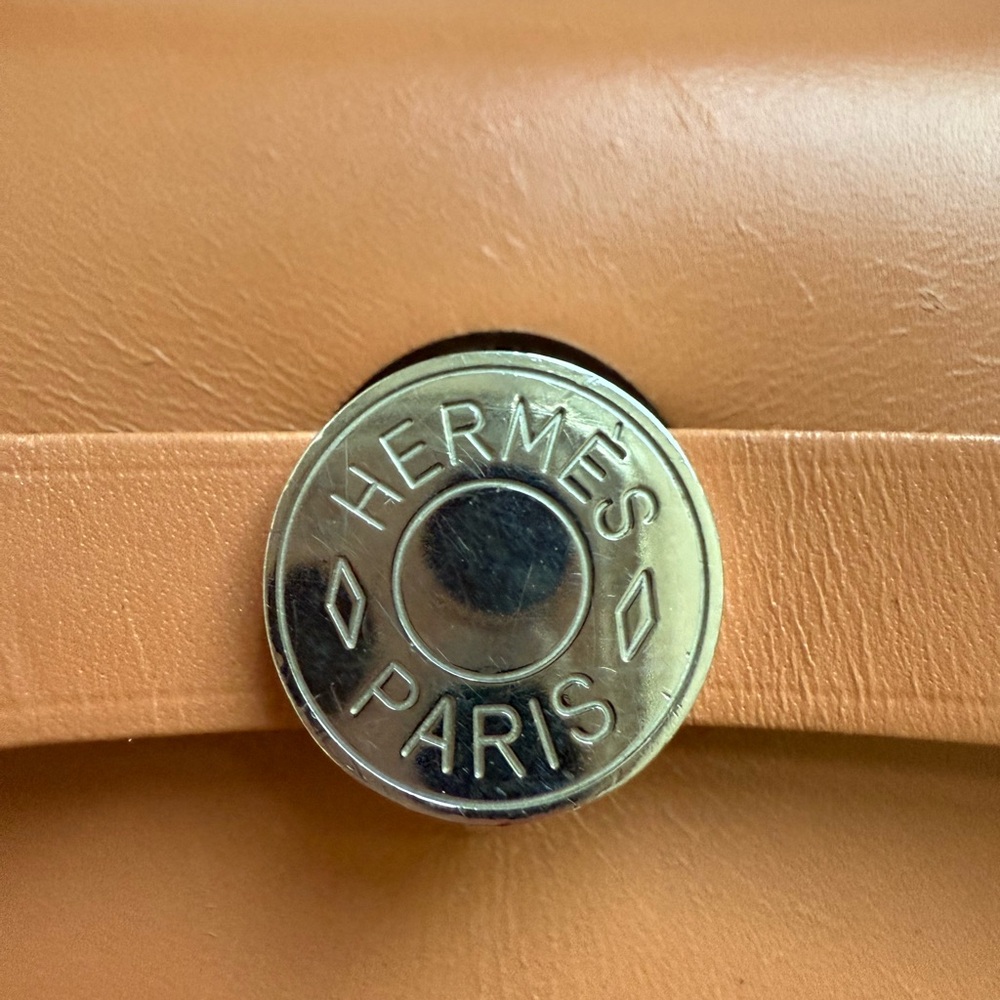 🧡2X HP🧡 Hermes Red/Orange Canvas Herbag SKU #883269 (Gently Used) - Picture 13 of 16